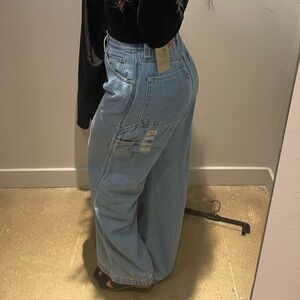 Levi's Light Blue Wide Leg Jeans